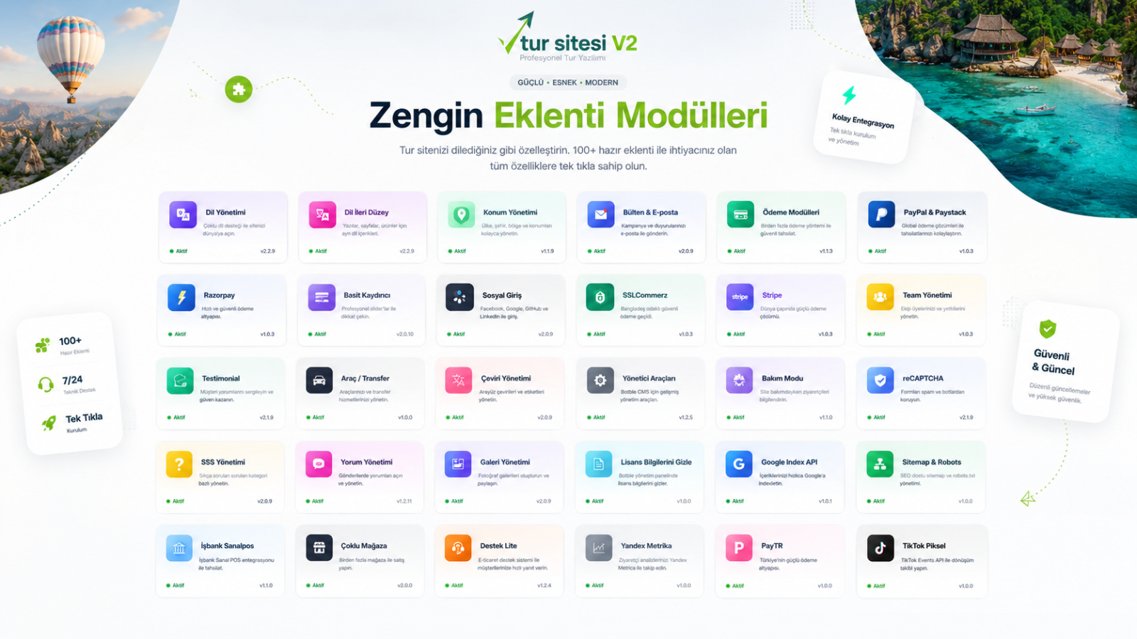 Tur Sitesi V2 tema görünümü 1